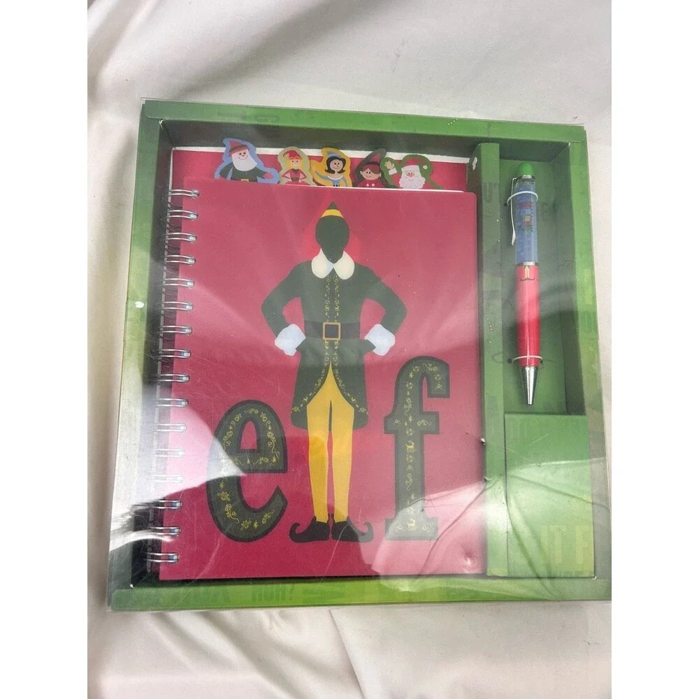 Elf Christmas Journal & Floating Pen Gift Set